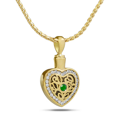 May w/ Emerald Gold Steel Keepsake
